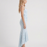 Vestido largo de corsé Carisia - Azul claro