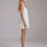 Vestido corto halter Catherine - Blanco