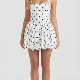 Vestido corto de lunares Kaia - Lunares